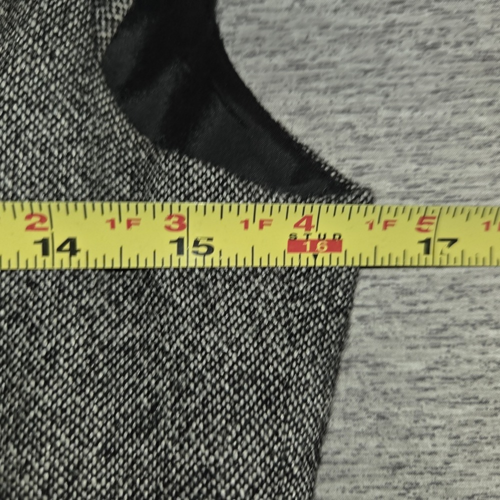 Banana Republic Wool Blend Dress Tweed V-Neck Size 4 Petite Comfort Stretch - Picture 5 of 9